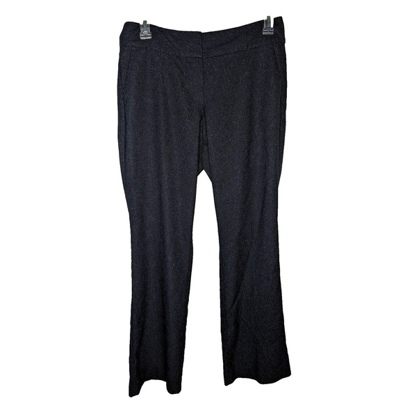 Ann Taylor Factory Pants Women's Size 8 Dress Slacks Navy Blue Pockets EUC - Picture 1 of 5